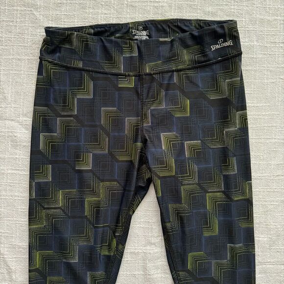 Spalding Athletic Workout Legging Yoga Running SZ PL - Picture 8 of 13